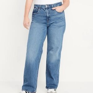 PLUS SIZE Extra High-Waisted Wide Leg Jeans